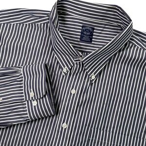 Brooks‎ Brothers Non Iron Supima Cotton Striped Button Down Shirt 4XLT